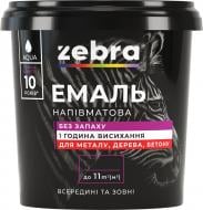 Эмаль акриловая универсальная ZEBRA транспарентая база (TR) полумат 0,65 кг