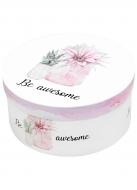 Коробка подарочная круглая Awesome 19х9,5 см