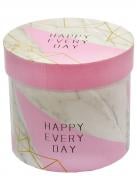Коробка подарочная круглая Happy 18х17см