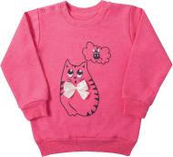 Джемпер для дівчинки GABBI Кішки-мишки р.86 рожевий DG-09-18 Джемпер для дівчинки GABBI Кішки-мишки р.86 рожевий DG-09-18