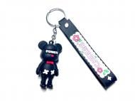 Брелок для ключей Медведь Power черный