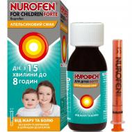 Нурофєн форте для дітей апельсиновий смак 200 мг/5 мл суспензія 100 мл