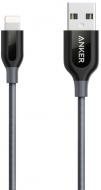 Кабель Anker USB – Apple Lightning 0.9 м сірий (A8121HA1) Powerline+