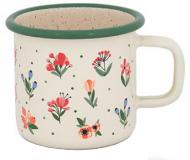 Кружка Metrot Цветы 0,37 л 3531 бежевый с рисунком Кружка Metrot Цветы 0,37 л 3531 бежевый с рисунком