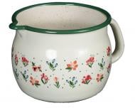 Кувшин Metrot сферический с носиком д.14 см 2 л белый с рисунком