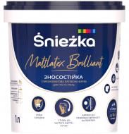 Фарба латексна водоемульсійна Sniezka Mattlatex Brilliant глибокий мат білий 1 л 1,37 кг