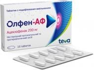 Олфен-АФ з модиф. вивіл. по 200 мг №10 таблетки 200 мг