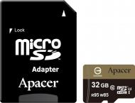 Карта памяти Apacer microSDHC 32 ГБ Class 10UHS-I Class 3 (U3) (AP32GMCSH10U4-R) AP32GMCSH10U4-R