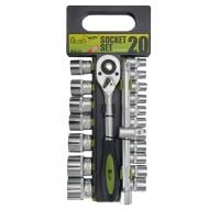 Набір головок торцевих з тріскачкою Alloid 20 шт. НГ-4020П