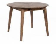 Стол обеденный LORI Женева Еко 1000(1400)x1000x750мм дымчатый/дуб