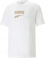 Футболка Puma DOWNTOWN LOGO GRAPHIC TEE 53824302 р.S белый