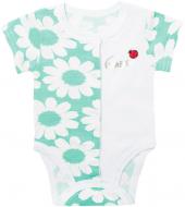 Боді для дівчинки GABBI Ромашка р.62 ментолово-білий BD-19-20-1 Боді для дівчинки GABBI Ромашка р.62 ментолово-білий BD-19-20-1