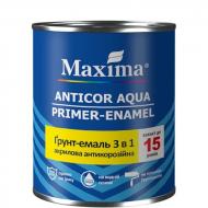 Антикоррозийная акриловая эмаль Maxima 6 в 1 «Anticor Aqua» графит глянец 0,9 кг
