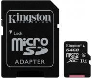 Карта памяти Kingston microSDXC 64 ГБ UHS Speed Class 1 (U1)Class 10 (SDCS/64GB)