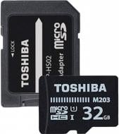 Карта памяти TOSHIBA microSDHC 32 ГБ UHS Speed Class 1 (U1)Class 10 (THN-M203K0320EA)