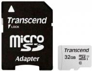 Карта пам'яті Transcend microSDHC 32 ГБ UHS Speed Class 1 (U1)Class 10 (TS32GUSD300S-A)