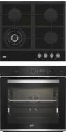Комплект встраиваемой техники Beko варочная поверхность HILW 64225 S + духовой шкаф BBIMM13400XCSW