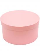 Коробка подарочная круглая розовая 29,5х15,8см