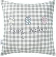 Подушка декоративна Великдень 43x43 см сірий IDEIA