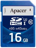 Карта пам'яті Apacer microSDHC 16 ГБ Class 10UHS-I Class 3 (U3) (AP16GSDHC10U3-R)