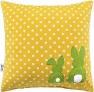 Подушка декоративная Заяц 43x43 см желтый IDEIA