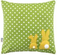 Подушка декоративная Заяц 43x43 см салатовый IDEIA