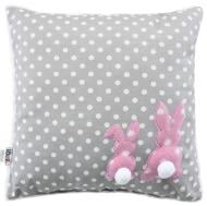 Подушка декоративная Заяц 43x43 см серый IDEIA