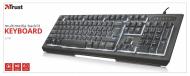 Клавіатура ігрова Trust Lito backlit multimedia keyboard (22042) black Клавіатура ігрова Trust Lito backlit multimedia keyboard (22042) black