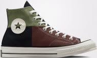 Кеды Converse CHUCK 70 HI BLACK/TROLLED/ETERNAL EARTH A04509C-001 р.43 черный