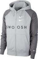 Джемпер Nike M NSW SWOOSH HOODIE FZ FT CT7362-073 р. XL серый