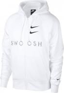 Джемпер Nike M NSW SWOOSH HOODIE FZ FT CT7362-100 р. S белый