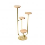 Підставка для квітів Vitan Півонія на 4 вазони 49х49x102 см золотий