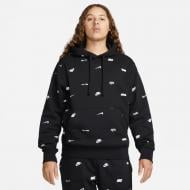 Джемпер Nike M NK CLUB+ BB PO HOODIE AOP FB7434-010 р.L чорний