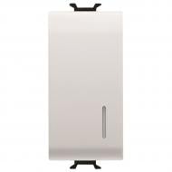 Выключатель кнопочный одноклавишный с подсветкой белый GW10132