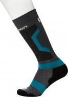 Шкарпетки Salomon RENTAL L40013300 р. 45-47 чорно-бірюзовий Шкарпетки Salomon RENTAL L40013300 р. 45-47 чорно-бірюзовий