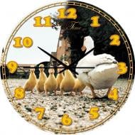 Часы настенные детские Утята серия Животные МДФ круг. 28 см 05-407 / 25