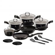 Набір посуду Berlinger Haus BLACK SILVER Collection 15 предметів BH 6155