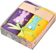 Набор салфеток Зайчики 40x70 см оранжевый с фиолетовым IDEIA