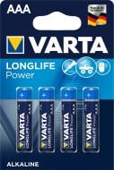 Батарейка Varta Longlife Power AAA (R03, 286) 4 шт. (04903121414)