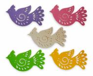 Набор мини-фигурок из фетра GoToArt Птица 11 см 5 шт. 125399 мульти
