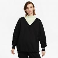 Свитшот Nike W NSW PHNX FLC OS VNECK SWTSH FB8317-010 р.XS-T черный