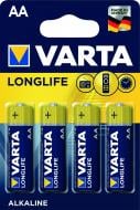 Батарейка Varta Longlife AA (пальчиковые) 4 шт. (4106101414)