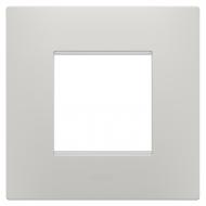 Рамка двухместная Chorusmart EGO универсальная белый/серебро GW16022CY