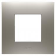 Рамка двухместная Chorusmart EGO универсальная сталь GW16022ST