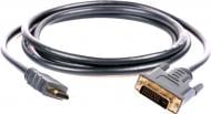Кабель мультимедійний Vinga HDMI – DVI 3 м black (VCPHDMIDVI3)