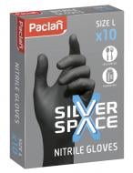 Перчатки нитриловые Paclan Silver Space крепкие р. L 5 пар/уп.