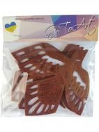 Декоративное изделие GoToArt из фетра Сокол 12 см 3 шт. 125409 коричневый/белый