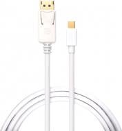 Кабель мультимедійний Vinga Mini Display Port – Display Port 1,8 м white (VCPMDPDP1.8WH)