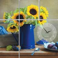 Часы настенные на холсте Подсолнечник 60x60 см 06-403