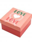 Коробка подарочная квадратная Love 10,5х10,5х6 см